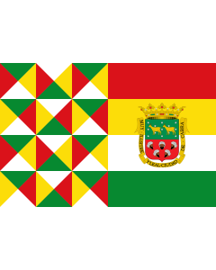 Flag: Cabra, Córdoba, Spain |  landscape flag | 2.16m² | 23sqft | 120x180cm | 4x6ft 