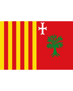 Flag: Cadrete-Zaragoza-Spain |  landscape flag | 1.35m² | 14.5sqft | 90x150cm | 3x5ft 