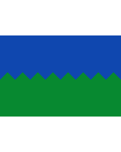Flag: Calomarde - Teruel - Spain |  landscape flag | 1.35m² | 14.5sqft | 90x150cm | 3x5ft 