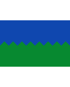 Bandera de  Of Calomarde - Teruel - España |  bandera horizontal | 2.16m² | 120x180cm 