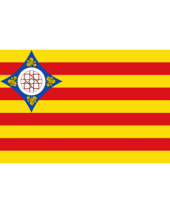 Flag: Campo de Cariñena |  landscape flag | 1.35m² | 14.5sqft | 90x150cm | 3x5ft 