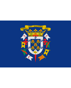 Flag: Campotéjar, Granada, Spain |  landscape flag | 1.35m² | 14.5sqft | 90x150cm | 3x5ft 