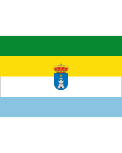 Flag: Cazalilla, Jaén, Spain |  landscape flag | 1.35m² | 14.5sqft | 90x150cm | 3x5ft 