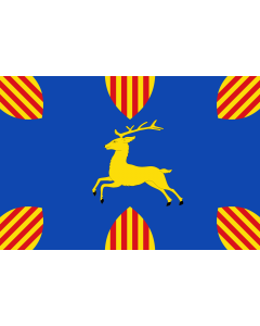 Flag: Cerveruela-Zaragoza-Spain |  landscape flag | 1.35m² | 14.5sqft | 90x150cm | 3x5ft 