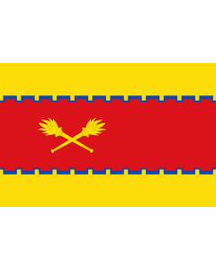 Flag: Cetina-Zaragoza-Spain |  landscape flag | 1.35m² | 14.5sqft | 90x150cm | 3x5ft 