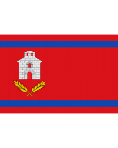 Flag: Chalamera-Huesca-Spain |  landscape flag | 1.35m² | 14.5sqft | 90x150cm | 3x5ft 