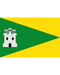 Bandera de  Chimeneas, Granada, España |  bandera horizontal | 1.35m² | 90x150cm 