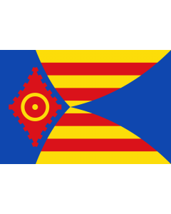 Flag: Cimballa - Zaragoza - Spain |  landscape flag | 1.35m² | 14.5sqft | 90x150cm | 3x5ft 