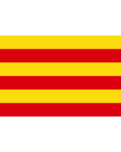Flag: Old county of Empúries  Catalonia |  landscape flag | 0.06m² | 0.65sqft | 20x30cm | 8x12in 