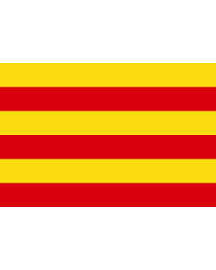 Flag: Old county of Empúries  Catalonia |  landscape flag | 0.06m² | 0.65sqft | 20x30cm | 8x12in 