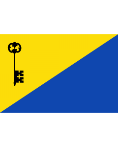 Flag: Cuevas del Campo, Granada, Spain |  landscape flag | 1.35m² | 14.5sqft | 90x150cm | 3x5ft 
