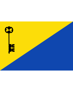 Bandera de  Cuevas del Campo, Granada, España |  bandera horizontal | 1.35m² | 90x150cm 