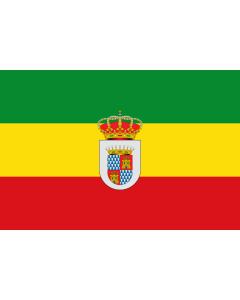 Flag: Deleitosa, Cáceres, Spain |  landscape flag | 1.35m² | 14.5sqft | 90x150cm | 3x5ft 