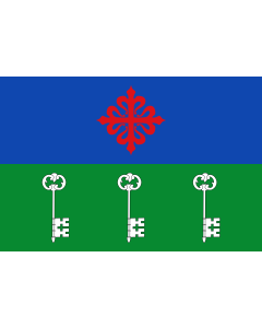 Flagge: XL El Valle Spain | El Valle, in Granada province, Spain | Paño de proporciones 3 2  largo por ancho  dividido horizontalmente en dos franjas de igual anchura Azul la superior  |  Querformat Fahne | 2.16m² | 120x180cm 