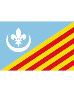 Flag: Gaià | Apaisada | Apaïsada |  landscape flag | 1.35m² | 14.5sqft | 90x150cm | 3x5ft 