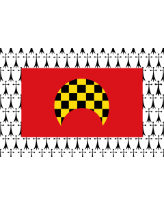 Flagge: Large Gelsa | Gelsa  Aragón | D Exelsa  Aragón  |  Querformat Fahne | 1.35m² | 90x150cm 