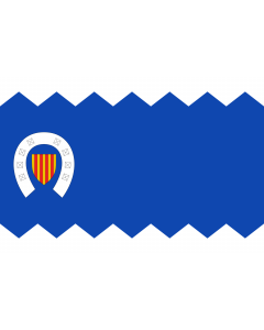 Bandera: Herrera de los Navarros-Zaragoza |  bandera paisaje | 1.35m² | 90x150cm 