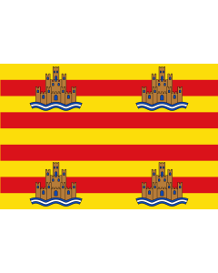 Flag: Ibiza |  landscape flag | 0.06m² | 0.65sqft | 20x30cm | 8x12in 
