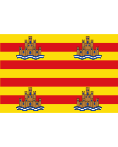 Flagge: Large Ibiza  |  Querformat Fahne | 1.35m² | 90x150cm 