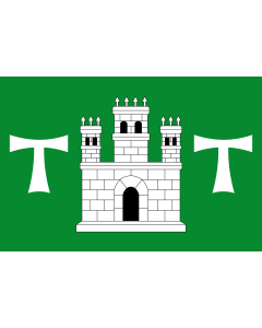 Flag: L Albiol  Tarragona, Catalonia, Spain |  landscape flag | 1.35m² | 14.5sqft | 90x150cm | 3x5ft 