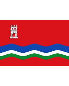 Flag: It is easy to put a border around this flag image |  landscape flag | 1.35m² | 14.5sqft | 90x150cm | 3x5ft 