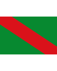 Bandera de  Es de paño rectangular |  bandera horizontal | 1.35m² | 90x150cm 