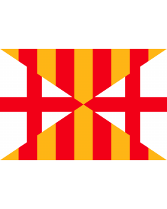 Flag: Cerdanya s |  landscape flag | 1.35m² | 14.5sqft | 90x150cm | 3x5ft 