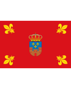Flag: Logrosán, Cáceres, Spain |  landscape flag | 1.35m² | 14.5sqft | 90x150cm | 3x5ft 