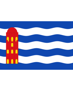 Flag: Mainar-Zaragoza-Spain |  landscape flag | 1.35m² | 14.5sqft | 90x150cm | 3x5ft 