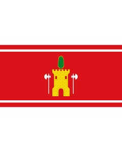 Flag: Maleján-Zaragoza-Spain |  landscape flag | 1.35m² | 14.5sqft | 90x150cm | 3x5ft 