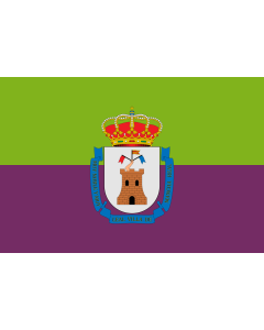 Flag: Mancha Real, Jaén, Spain |  landscape flag | 1.35m² | 14.5sqft | 90x150cm | 3x5ft 