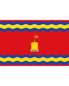 Flag: Manchones-Zaragoza-Spain |  landscape flag | 1.35m² | 14.5sqft | 90x150cm | 3x5ft 