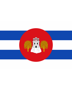 Flag: Monesma y Cajigar-Huesca-Spain |  landscape flag | 1.35m² | 14.5sqft | 90x150cm | 3x5ft 