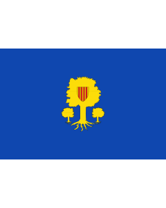 Flag: Ontiñena-Huesca-Spain |  landscape flag | 1.35m² | 14.5sqft | 90x150cm | 3x5ft 