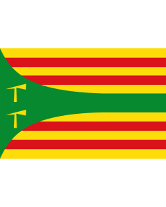 Bandera de  Hoz de Jaca |  bandera horizontal | 2.16m² | 120x180cm 