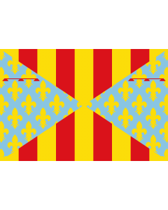 Flag: Prades, Tarragona, Spain |  landscape flag | 1.35m² | 14.5sqft | 90x150cm | 3x5ft 
