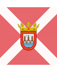 Flag: Puente la Reina  Navarre-Spain |  1.35m² | 14.5sqft | 120x120cm | 45x45inch 