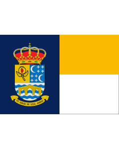 Flag: Quéntar, Granada, Spain |  landscape flag | 1.35m² | 14.5sqft | 90x150cm | 3x5ft 
