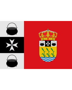Bandera: Municipal de Reinoso de Cerrato  Palencia |  bandera paisaje | 1.35m² | 90x150cm 