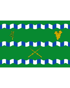 Flag: Salas Bajas-Huesca-Spain |  landscape flag | 1.35m² | 14.5sqft | 90x150cm | 3x5ft 