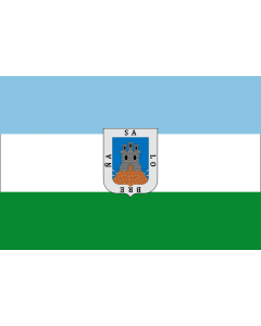 Flag: Salobreña, Granada, Spain |  landscape flag | 1.35m² | 14.5sqft | 90x150cm | 3x5ft 