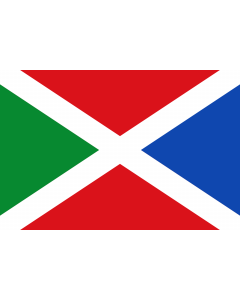 Bandera: Municipal de San Cebrián de Campos  Palencia |  bandera paisaje | 2.16m² | 120x180cm 