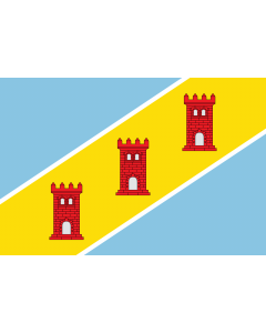 Bandera: San Miguel del Cinca-Huesca |  bandera paisaje | 1.35m² | 90x150cm 