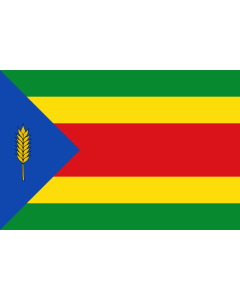 Bandera de Sangarrén-Huesca Paño de proporción 2/3, formado por cinco franjas horizontales | bandera horizontal | 2.16m² | 120x180cm