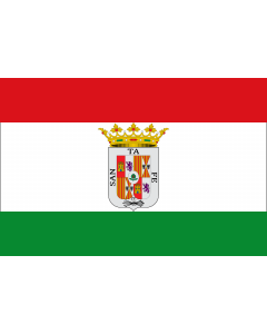 Flag: Santa Fe, Granada, Spain |  landscape flag | 1.35m² | 14.5sqft | 90x150cm | 3x5ft 