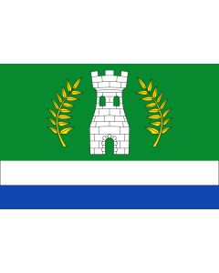 Flag: Sorvilán, Granada, Spain |  landscape flag | 1.35m² | 14.5sqft | 90x150cm | 3x5ft 