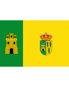 Bandera de  Tabernas | Municipio de Tabernas  Almería- España  Según la descripción Paño rectangular |  bandera horizontal | 1.35m² | 90x150cm 