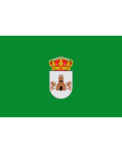 Flag: Torrevelilla | Escudo de Torrevelilla - Teruel - España La bandera tendrá la proporción 2/3, y será verde |  landscape flag | 2.16m² | 23sqft | 120x180cm | 4x6ft 