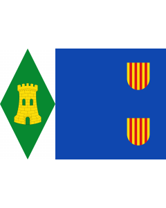 Flag: Torrijo del Campo | Torrijo del Campo De paño azul |  landscape flag | 0.06m² | 0.65sqft | 20x30cm | 8x12in 