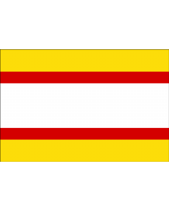 Flag: Utrera, province of Seville, Andalusia  Spain |  landscape flag | 1.35m² | 14.5sqft | 90x150cm | 3x5ft 